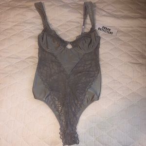 silver lace bodysuit!!